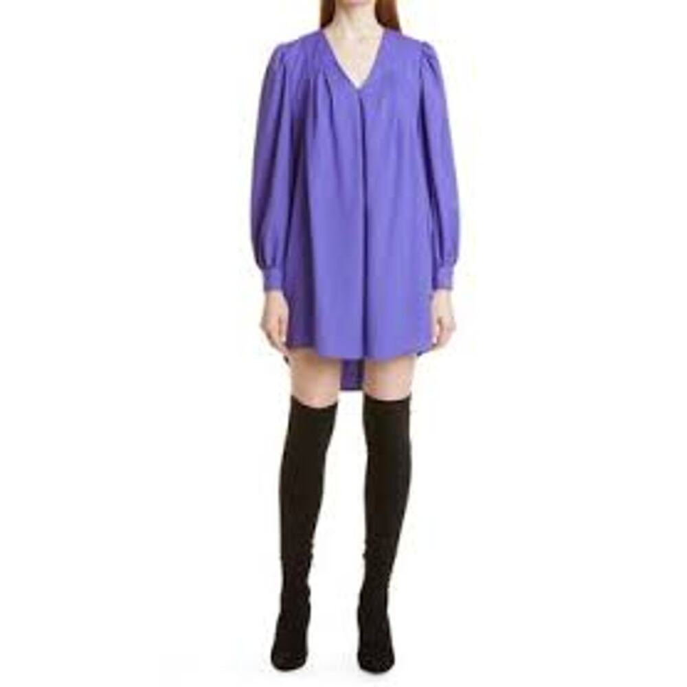Toccin Long Sleeve Shift Dress in Violet NWT